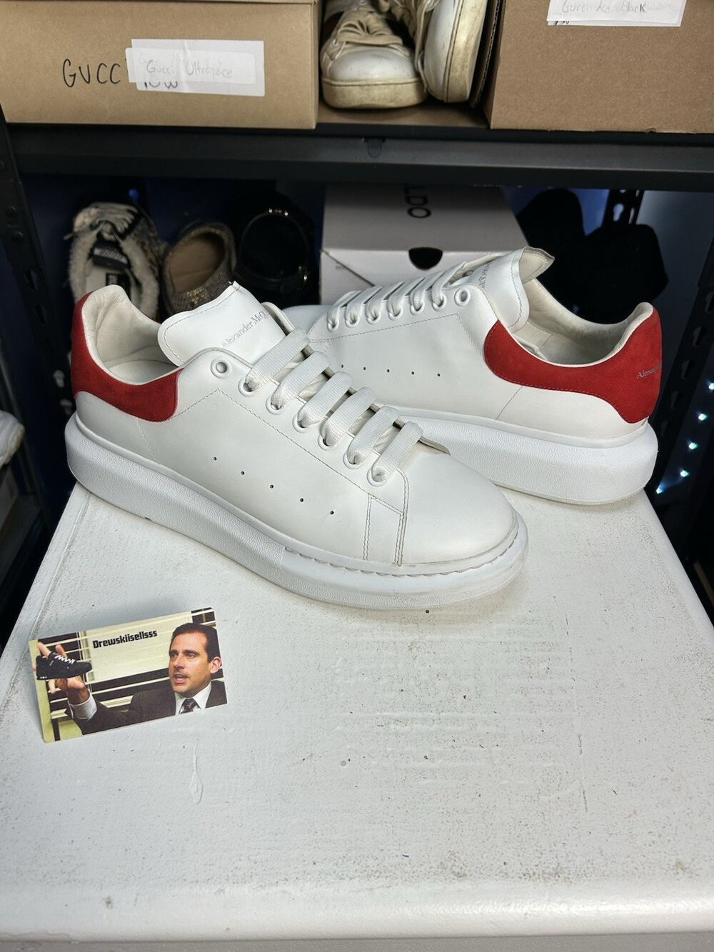 Alexander Mcqueen Oversized Red Suede Sneaker Size 44 EU / 11 US Mens